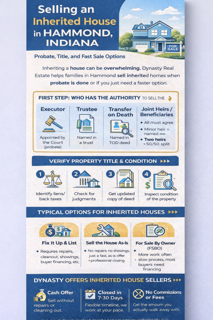 Selling An Inherited House In Hammond, Indiana: Probate, Title, And Fast Sale Options