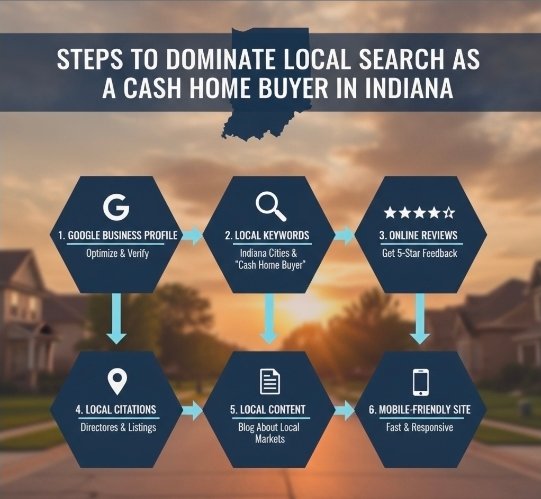 Steps on How to Dominate Local Search as a Cash Home Buyer in Indiana