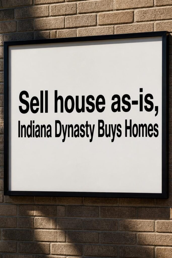 sell house as-is Indiana