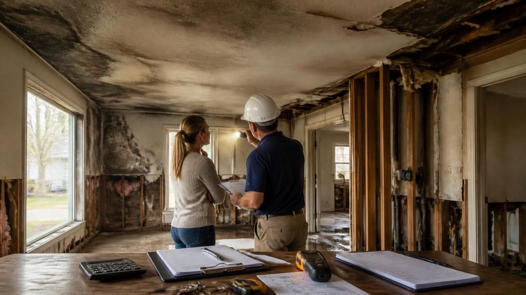 fire-damaged property
